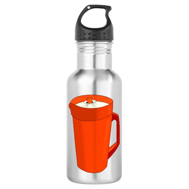 Bouteille D'eau Un lanceur en plastique orange (Devant)