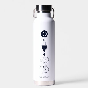Bouteille D'eau Un Vélo E Personnalisé Me Rend Heureux Gag Cyclist