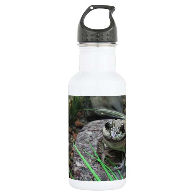 Bouteille D'eau Une grenouille heureuse (Devant)