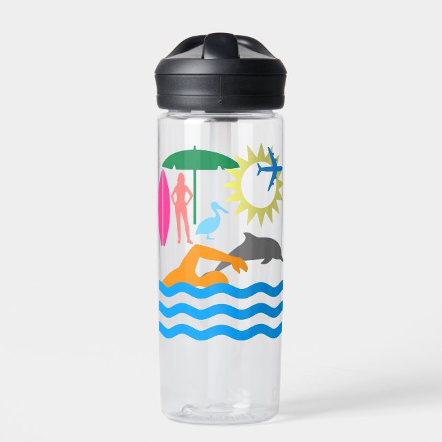 Bouteille D'eau Une journée à la plage (Extérieur)