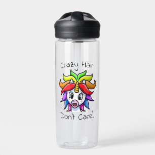Bouteille D'eau Unicorn Crazy Hair ne s'en fiche pas drôle
