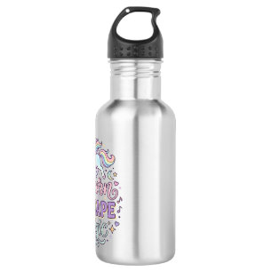 Bouteille D'eau Unicorn Mixtape Magie Autocollant et Chemise Adora