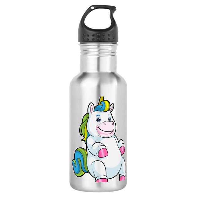 Bouteille D'eau Unicorne avec gros ventre (Devant)