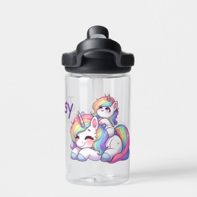 Bouteille D'eau Unicorne personnalisée pour enfants (Salle de sport)
