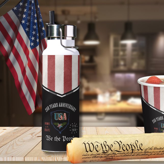 Bouteille D'eau US 250 We the People Patriotic Anniversary  (US 250 We the People Patriotic Anniversary Water Bottle)
