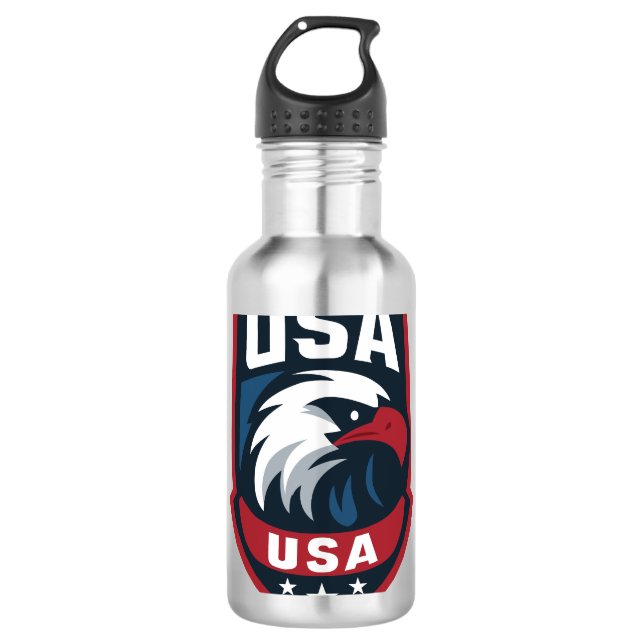 Bouteille D'eau USA Eagle Sports Crest (Devant)
