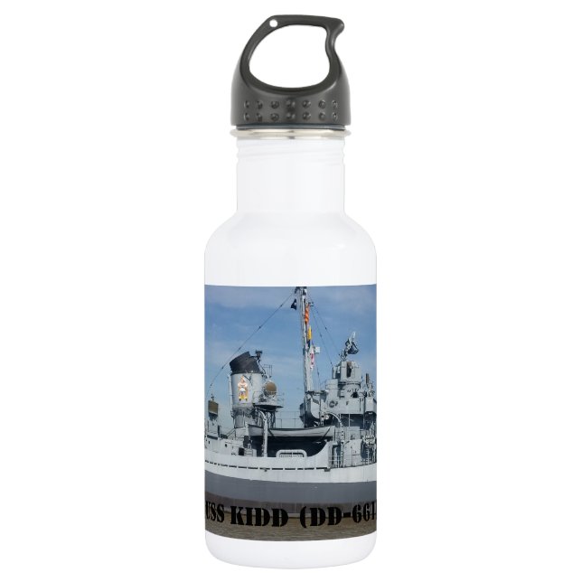 BOUTEILLE D'EAU USS KIDD DD 661 (Devant)