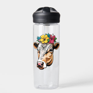 Bouteille D'eau Vache à fleurs