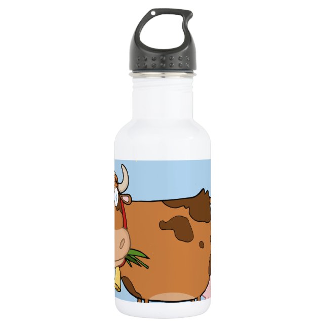 Bouteille D'eau Vache laitière Brown (Devant)