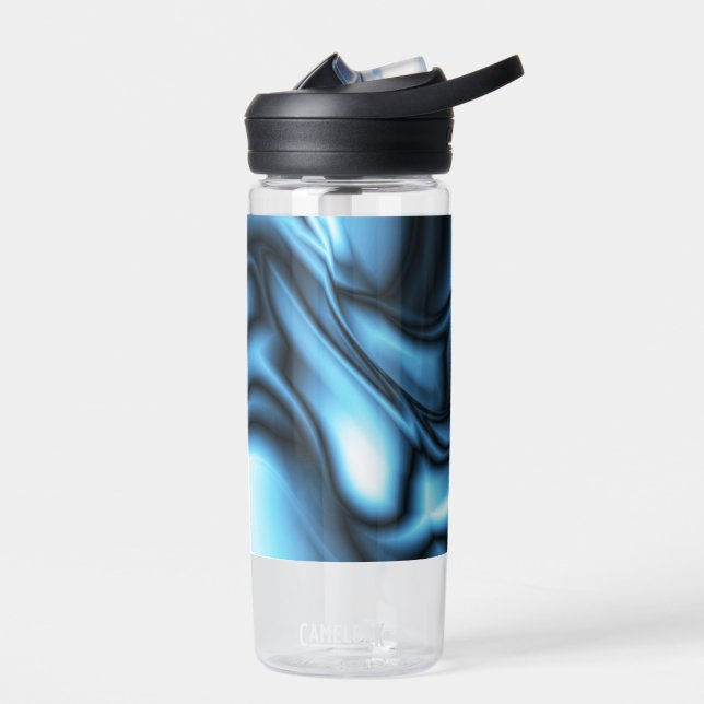 Bouteille D'eau Vague de soie bleue (Gauche)