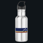 Bouteille D'eau Vail, Colorado<br><div class="desc">Vail,  Colorado possède l'une des stations de ski les plus célèbres de l'état,  des paysages de montagne époustouflants et des loisirs sans fin. Ce grand design vintage a un look rétro.</div>