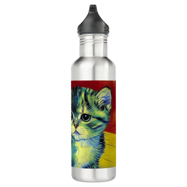 Bouteille D'eau Van Gogh Tabby Cat (Droite)