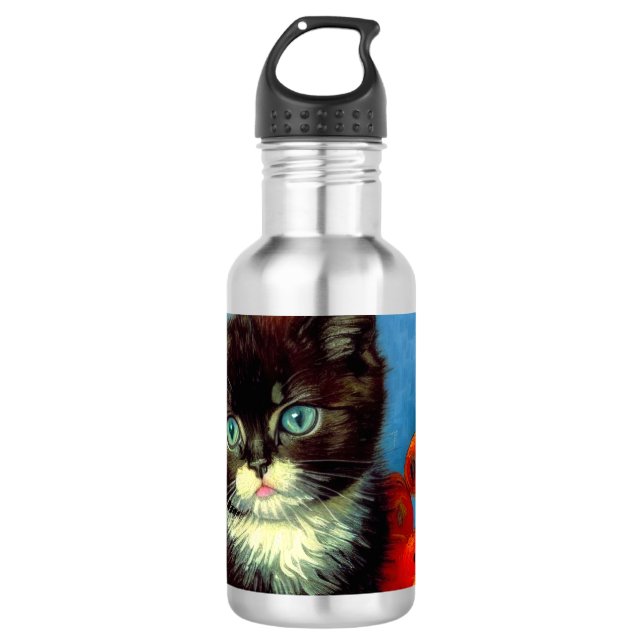 Bouteille D'eau Van Gogh Tuxedo Cat (Devant)