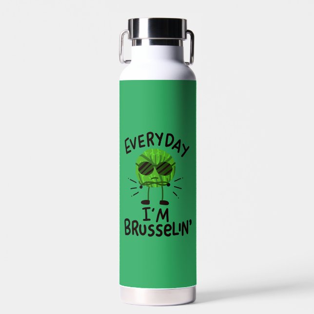 Bouteille D'eau Vegan Brussels Sprouts (Avant)