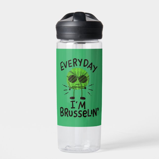 Bouteille D'eau Vegan Brussels Sprouts (Extérieur)