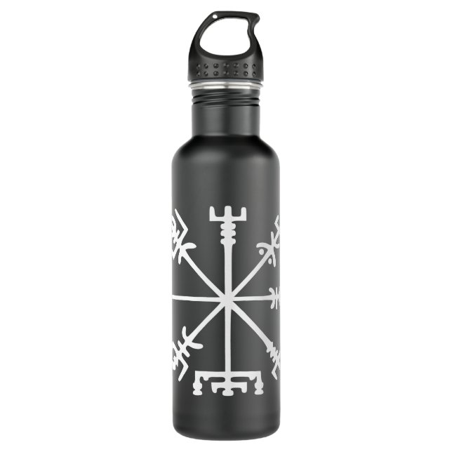 Bouteille D'eau Vegvísir (boussole de Viking) (Devant)