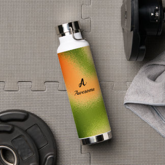 Bouteille D'eau Vert olive rouillé personnalisé