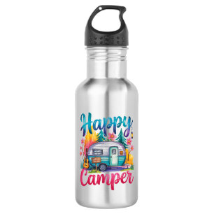 Bouteille D'eau Vêtements de camping drôles et heureux pour enfant