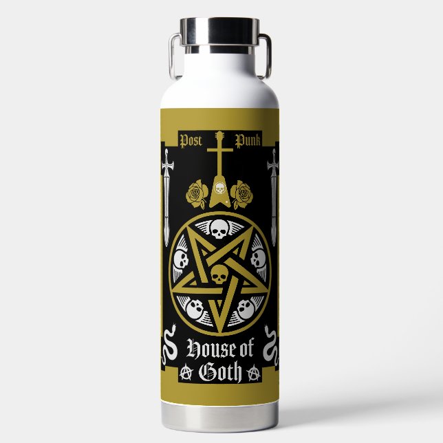 Bouteille D'eau Vêtements Et Accessoires Gothiques (Avant)