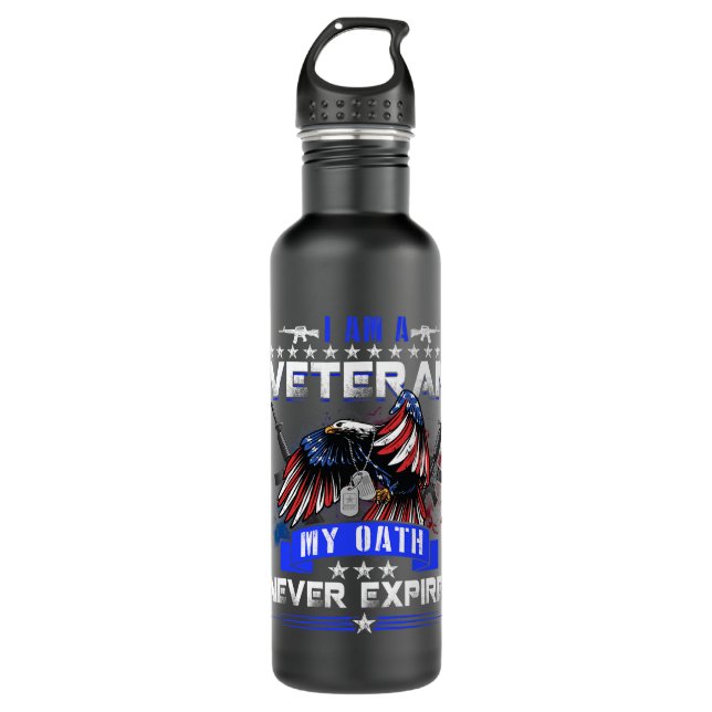 Bouteille D'eau Vétérinaire De L'ARMÉE Américaine Pour Vétérinaire (Devant)