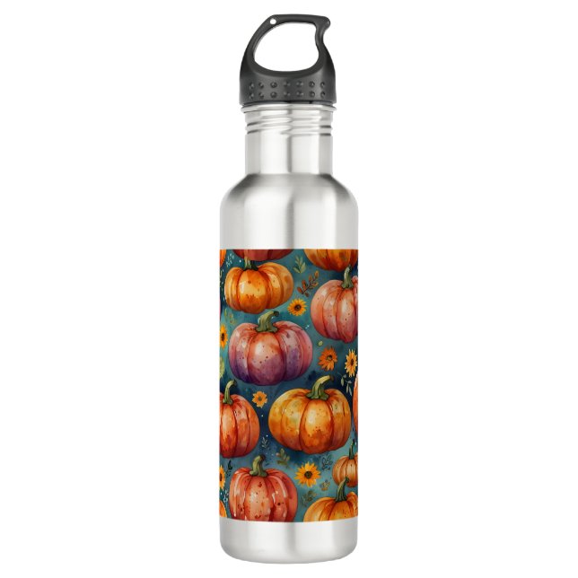 Bouteille D'eau Vibes Citrouilles d'Halloween (Devant)