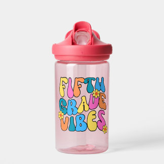 Bouteille D'eau Vibes colorées de cinquième année - Retour à l'éco