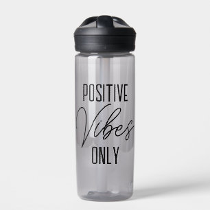 Bouteille D'eau Vibes positives seulement Typographie