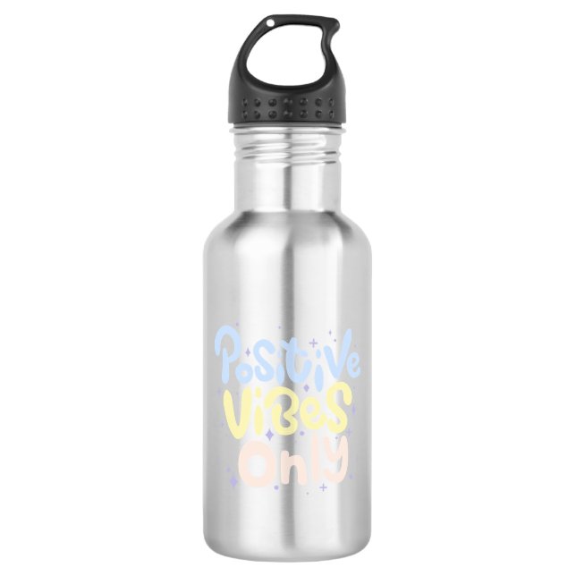Bouteille D'eau Vibes Positives Uniquement (Devant)