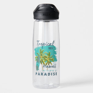 Bouteille D'eau Vibes Tropicales Hawaï Île du Paradis