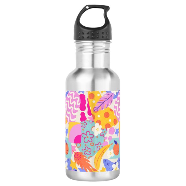 Bouteille D'eau Vibrant Maxi Patchwork (Devant)
