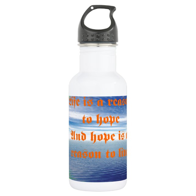 Bouteille D'eau Vie et espoir (Devant)