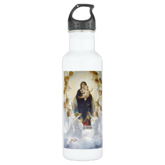 Bouteille D'eau Vierge Marie et Jésus aux anges