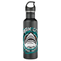Ville Waterbottle grunge turquoise de requin