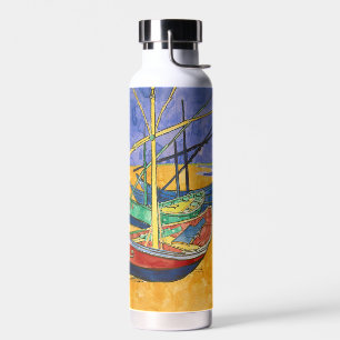 Bouteille D'eau Vincent van Gogh - Bateaux de pêche sur la plage