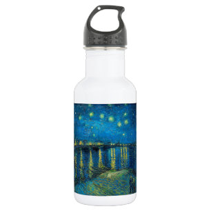 Bouteille D'eau Vincent Van Gogh Nuit étoilée sur le Rhône