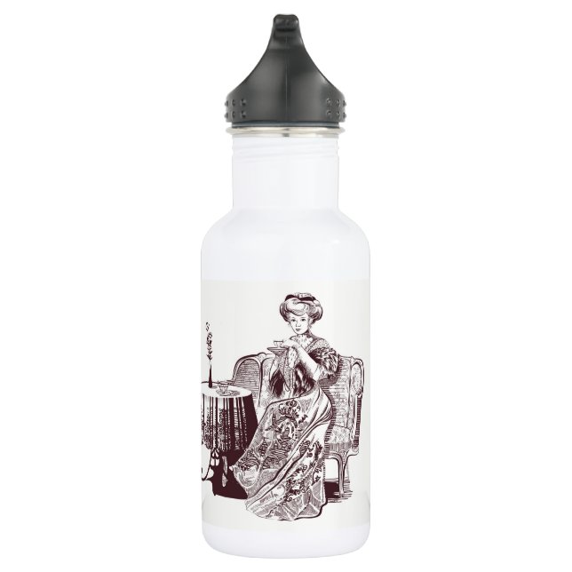 Bouteille D'eau Vintage Belle Lady boissons thé (Droite)