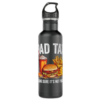 Bouteille D'eau Vintage Papa Impôt Drôle Fête des pères Papa Impôt