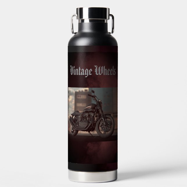 Bouteille d'eau vintage Roues (Avant)