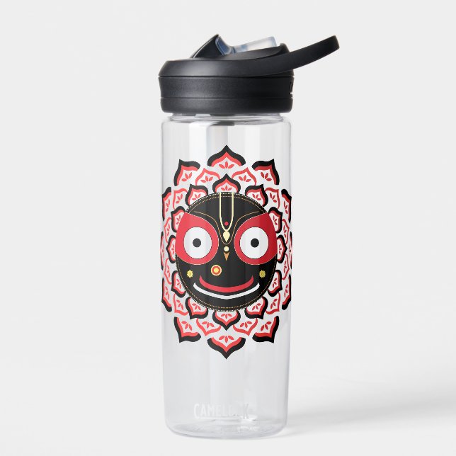 Bouteille D'eau Visage de Lord Jagannath Chakra Déité hindoue (Gauche)