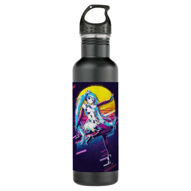 Bouteille D'eau Vocaloid Ha sune Miku Re ou classique      (Devant)