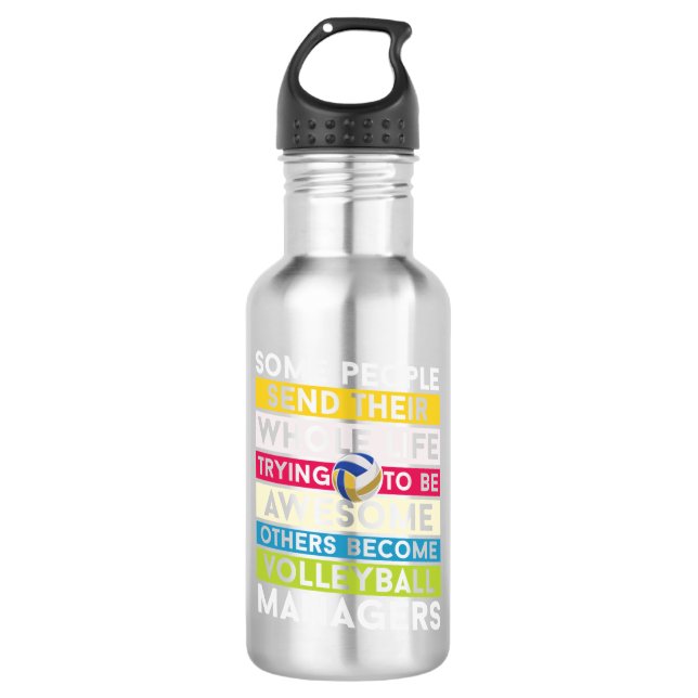 Bouteille D'eau Volleyball Player | Volleyball Managers (Devant)