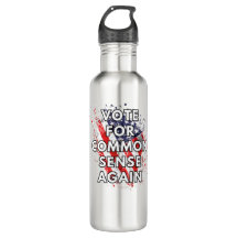 Vote Pour Le Bon Sens À Nouveau - USA Water Bottle