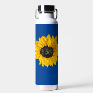 Bouteille D'eau vous êtes mon tournesol jaune soleil sur bleu roya