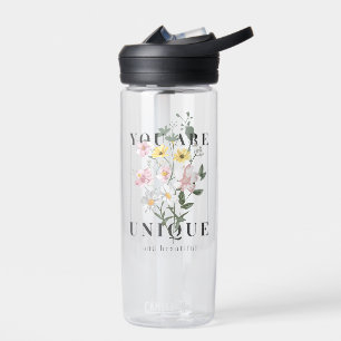 Bouteille D'eau Vous êtes un Slogan floral unique