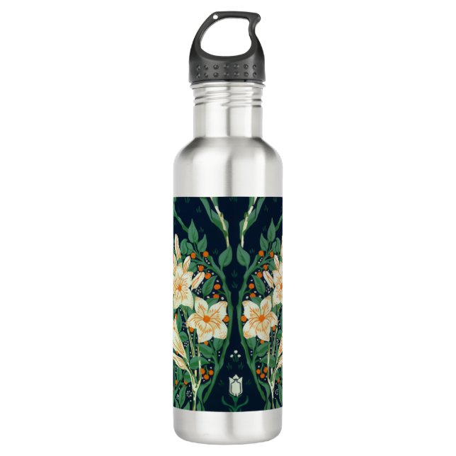 Bouteille D'eau Walter Crane White Lily-Blue Back (Devant)