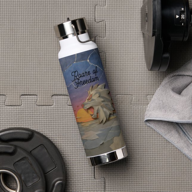 Bouteille D'eau Water Bottle 25oz – Sunset Lion (Salle de sport (pivotée))