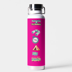 Bouteille D'eau Water Bottle Camping est mon hobby