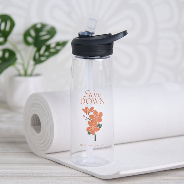 Bouteille D'eau Water Bottle Transparent Premium Look (Yoga (pivotée))