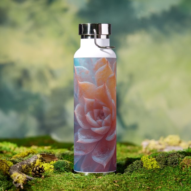 Bouteille D'eau Whimsical Pastel Succulent - La douceur de la natu (Extérieur)
