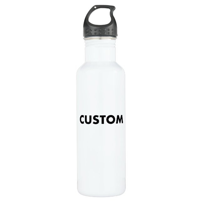 Bouteille D'eau WHITE Custom Stainless Steel Water Bottle Blank (Devant)